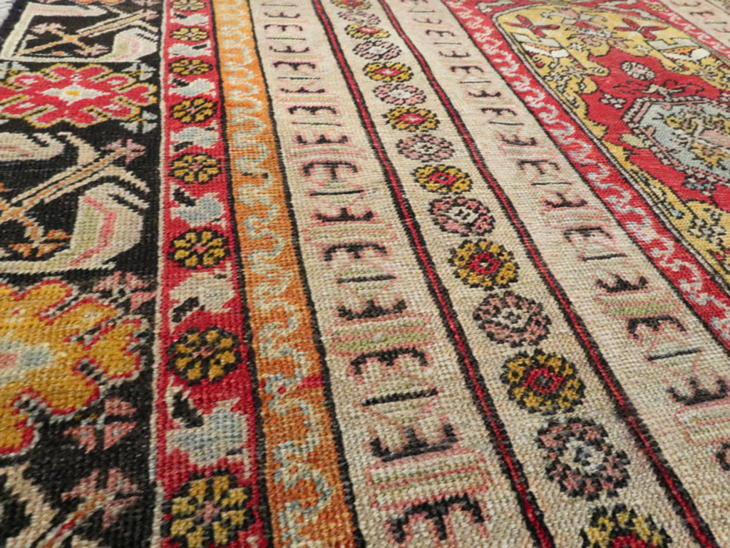 Antique Turkish Ghiordes Rug, No.21425 - Staging