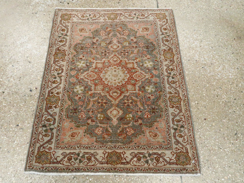Vintage Persian Sarouk Rug, No.21428 - Staging