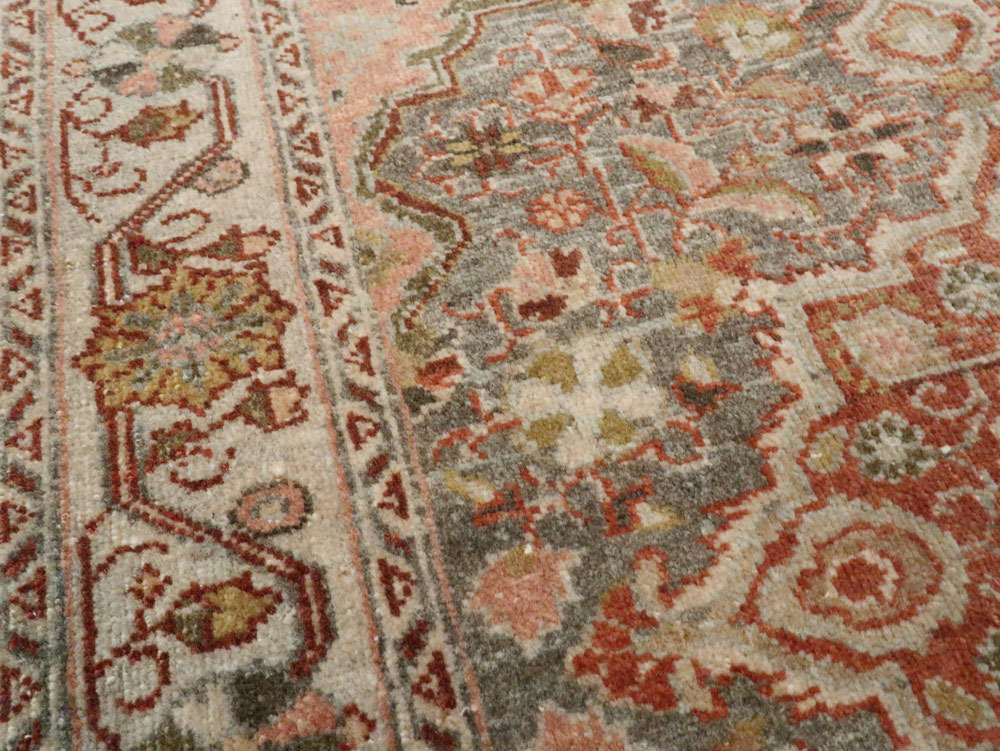 Vintage Persian Sarouk Rug, No.21428 - Staging