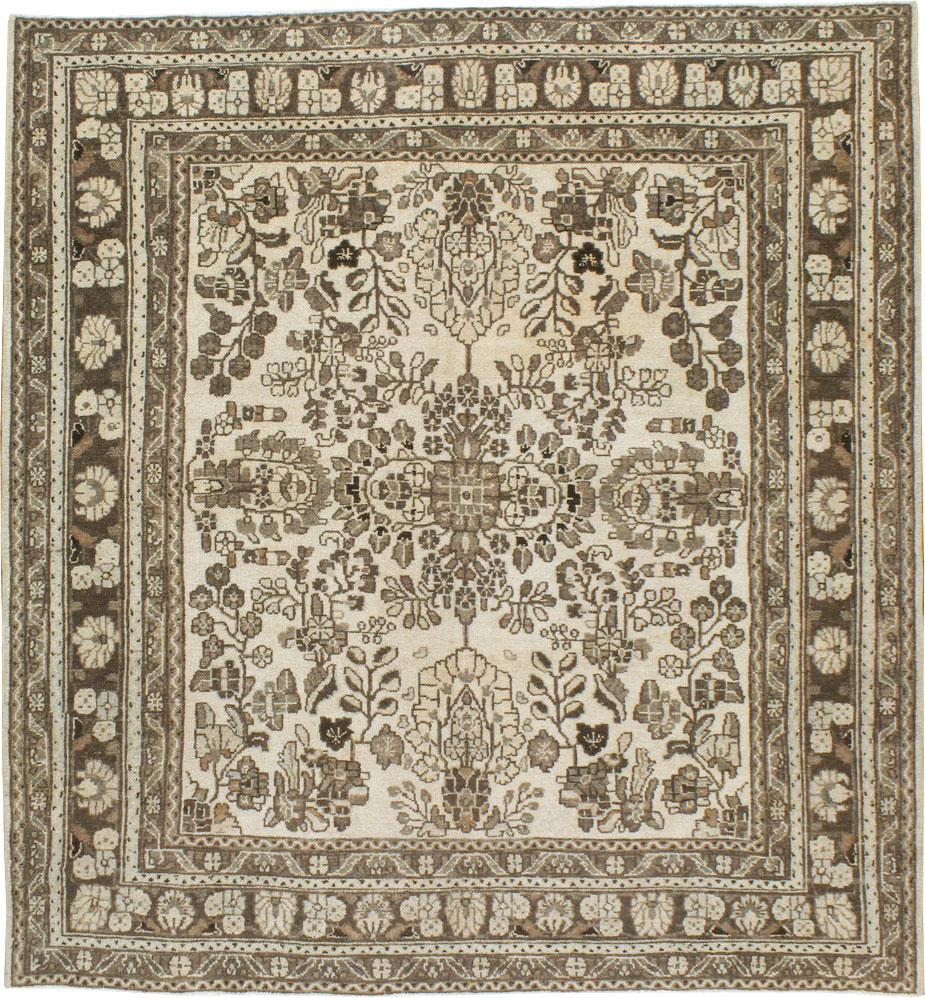 Vintage Persian Hamadan Square Rug, No.21432 - Staging