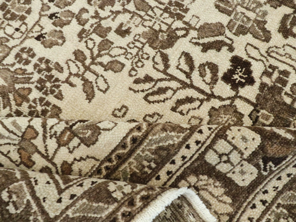 Vintage Persian Hamadan Square Rug, No.21432 - Staging