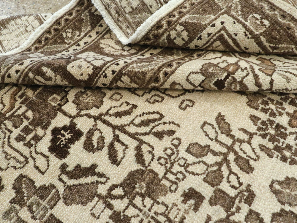 Vintage Persian Hamadan Square Rug, No.21432 - Staging