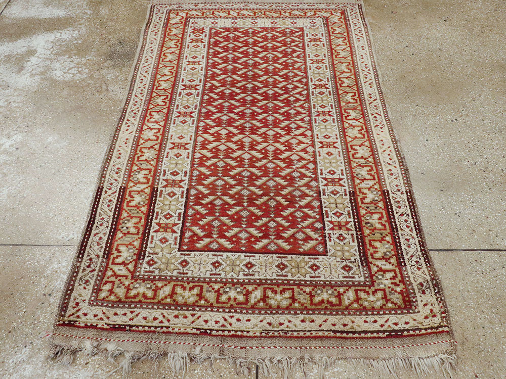 Antique Kurdish Rug, No.21434 - Staging