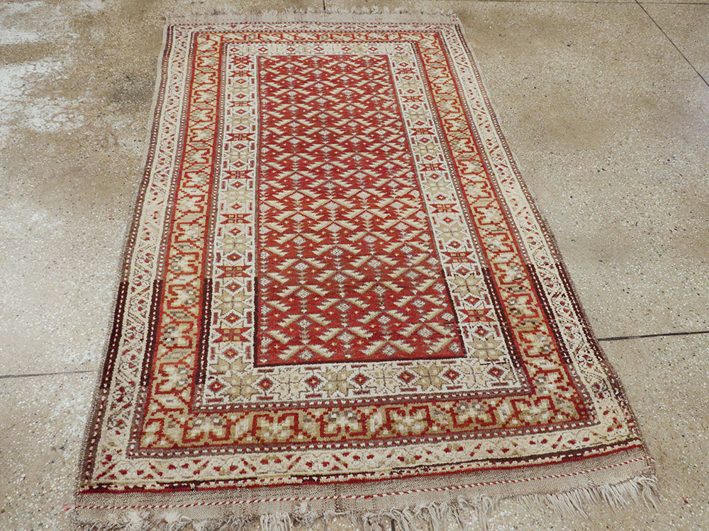 Antique Kurdish Rug, No.21434 - Staging