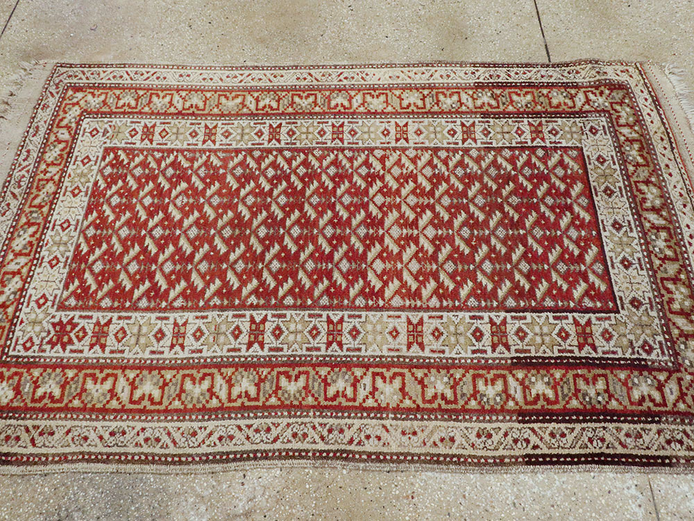 Antique Kurdish Rug, No.21434 - Staging