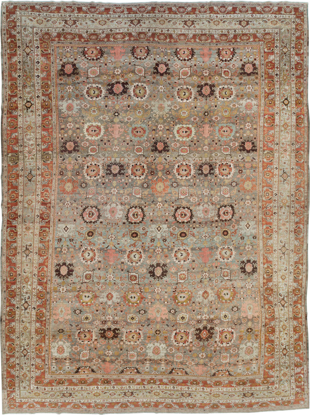 Antique Persian Bidjar Carpet, No.21437 - Staging