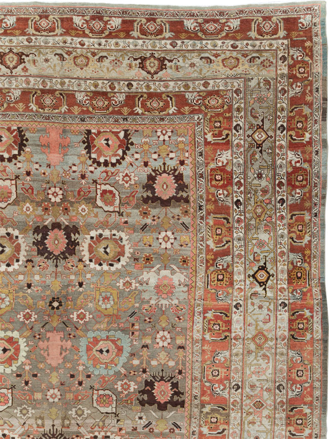 Antique Persian Bidjar Carpet, No.21437 - Staging
