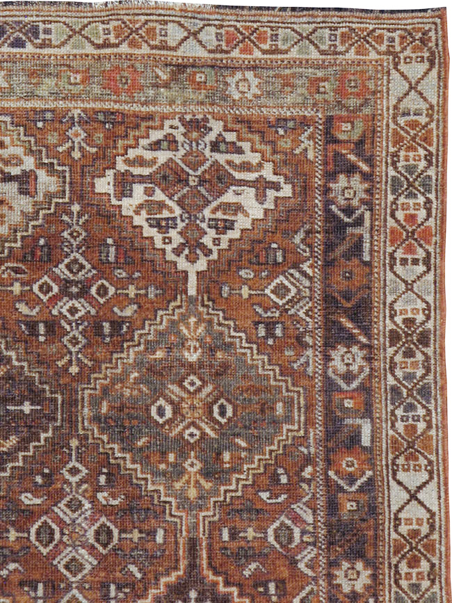 Antique Afshar Rug, No.21443 - Staging