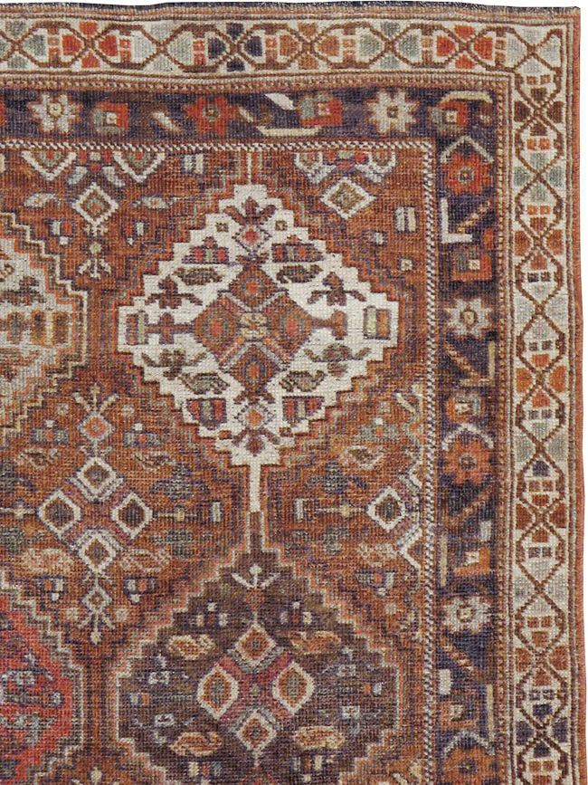 Antique Afshar Rug, No.21443 - Staging