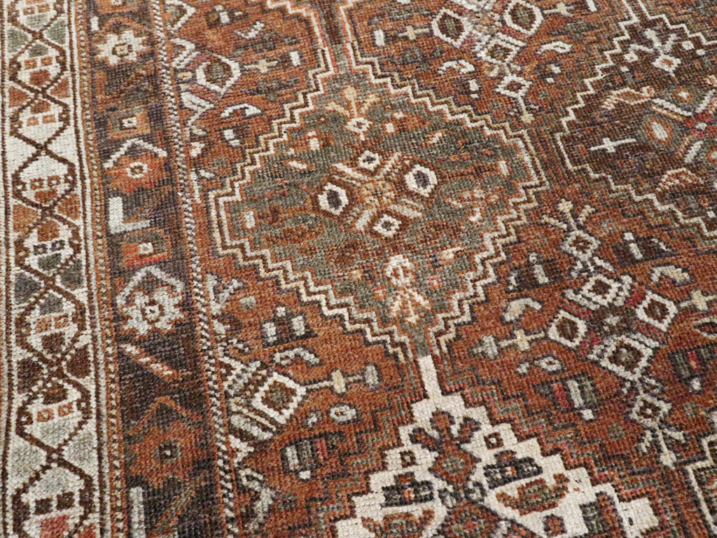 Antique Afshar Rug, No.21443 - Staging