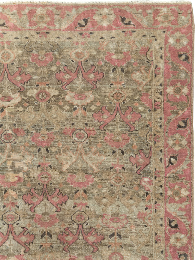 Antique Persian Malayer Throw Rug, No.21448 - Staging