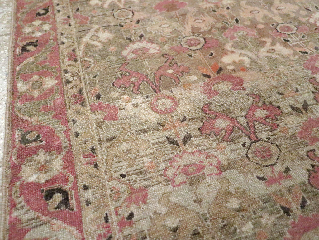 Antique Persian Malayer Throw Rug, No.21448 - Staging