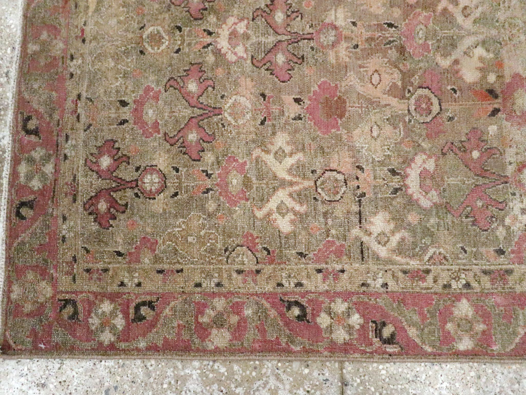 Antique Persian Malayer Throw Rug, No.21448 - Staging