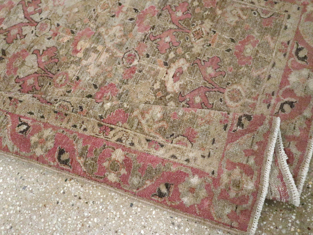 Antique Persian Malayer Throw Rug, No.21448 - Staging