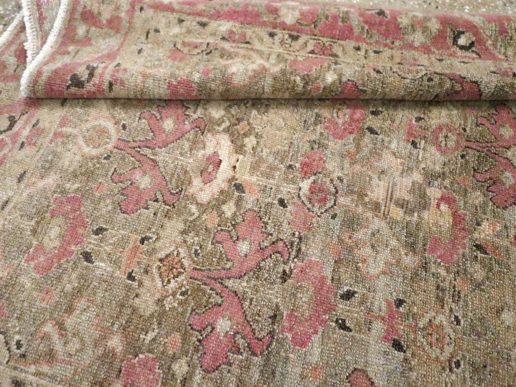 Antique Persian Malayer Throw Rug, No.21448 - Staging