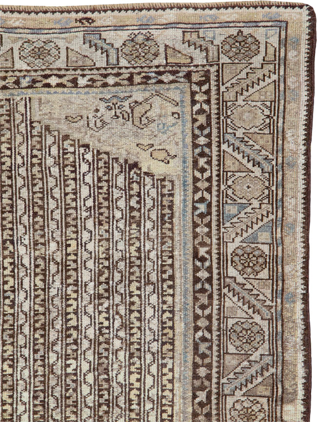 Antique Persian Kurdish Rug, No.21451 - Staging