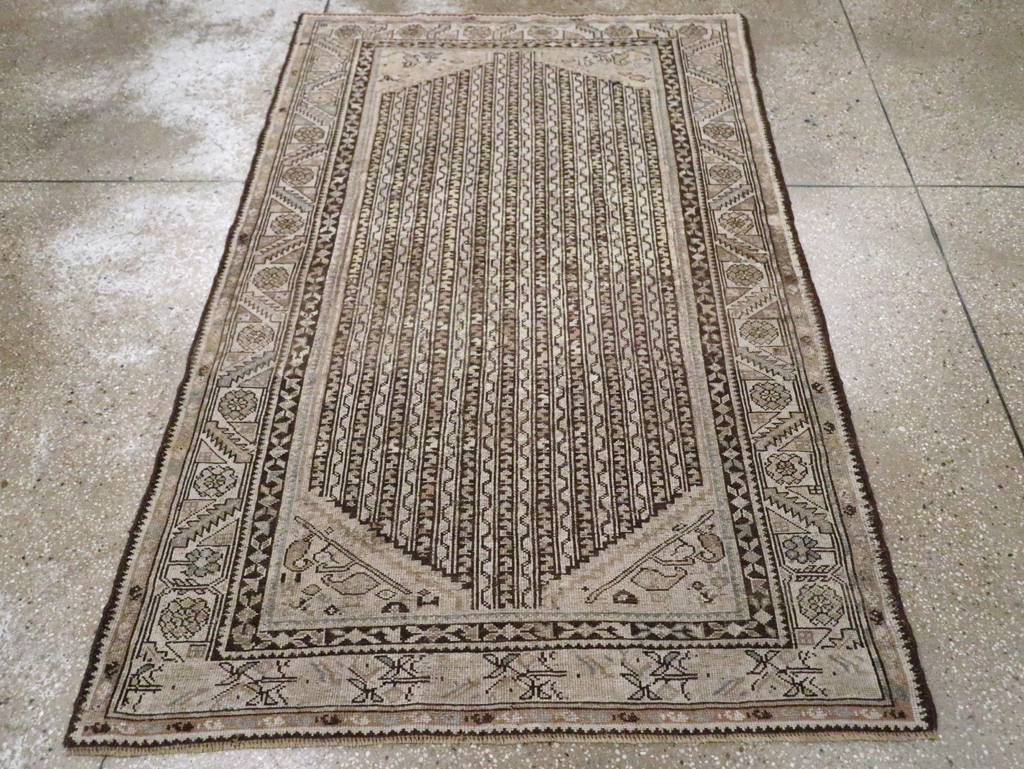Antique Persian Kurdish Rug, No.21451 - Staging