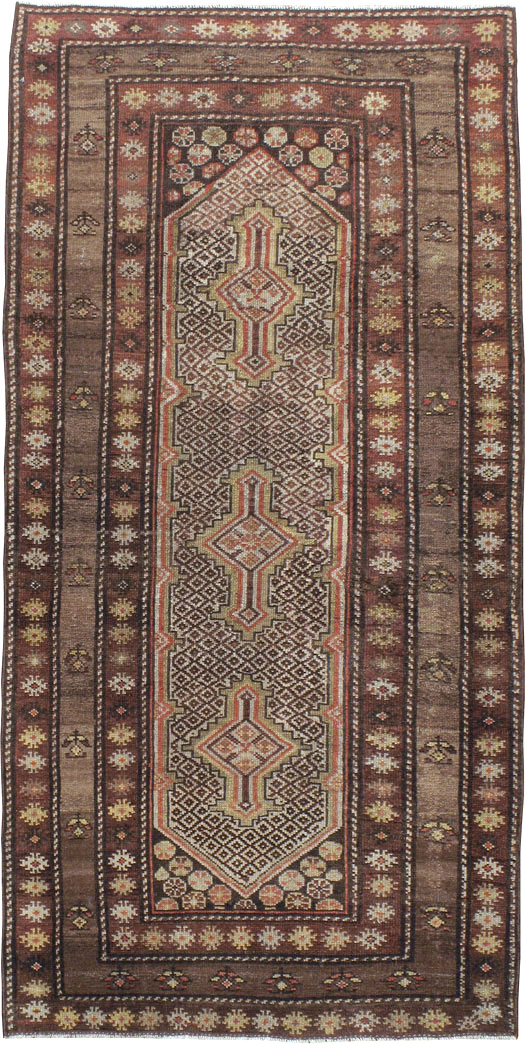 Antique Persian Kurdish Rug, No.21454 - Staging