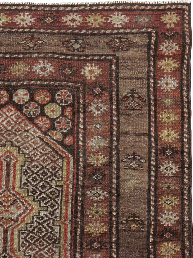 Antique Persian Kurdish Rug, No.21454 - Staging
