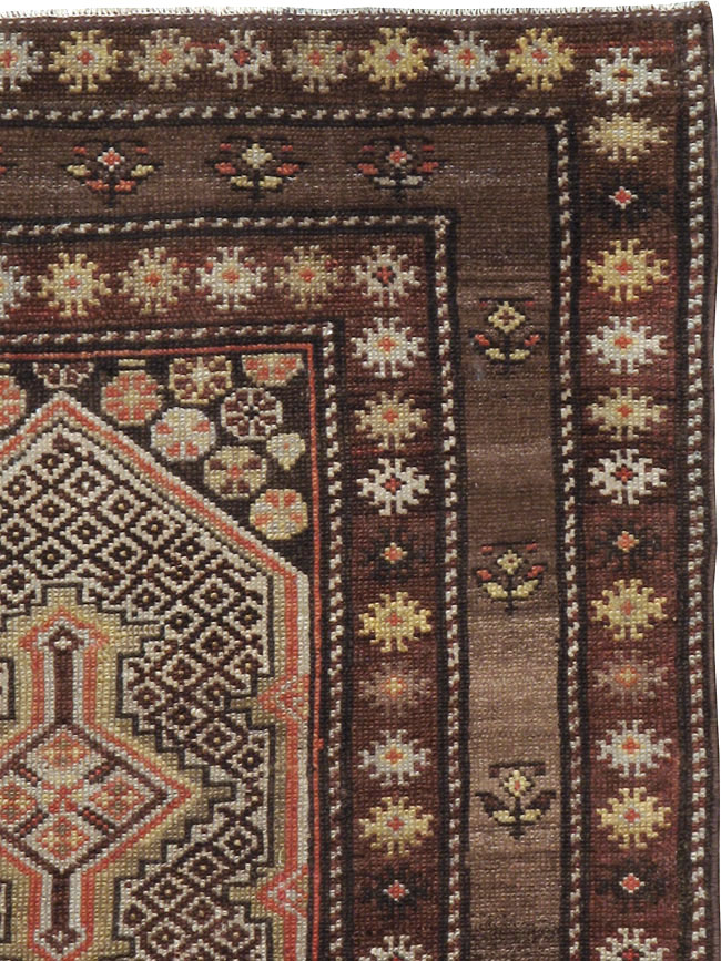 Antique Persian Kurdish Rug, No.21454 - Staging