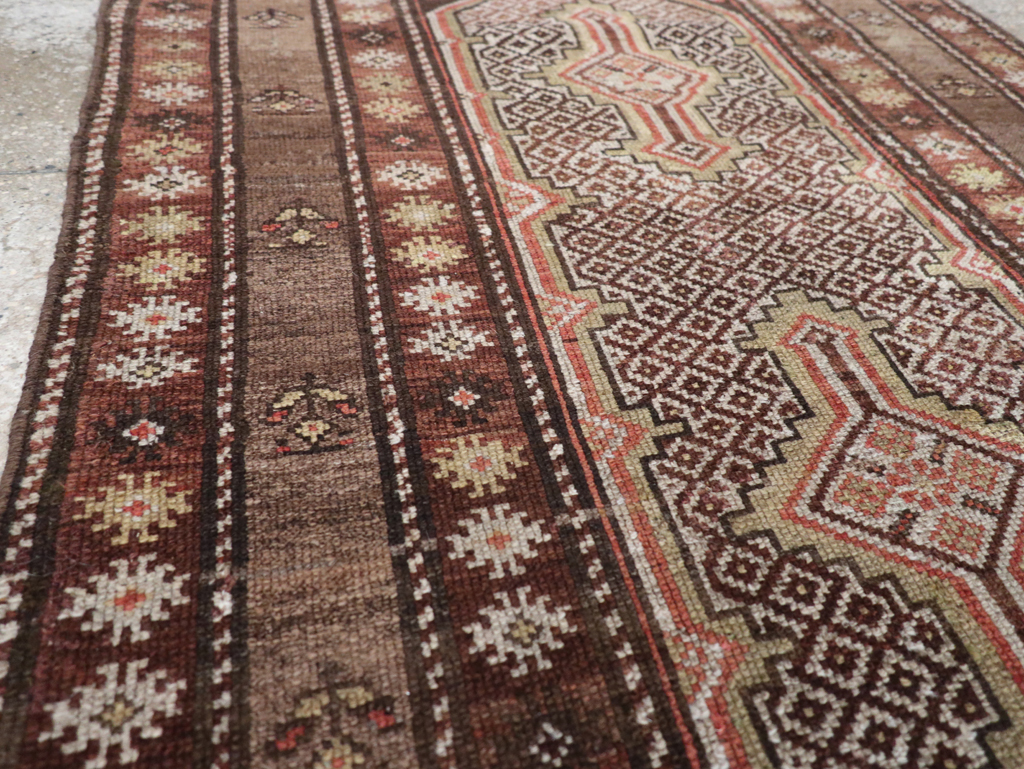 Antique Persian Kurdish Rug, No.21454 - Staging