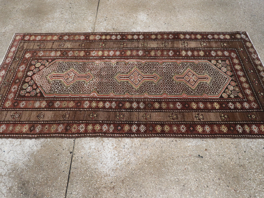 Antique Persian Kurdish Rug, No.21454 - Staging