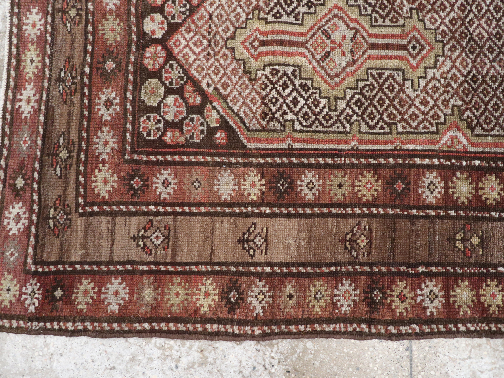 Antique Persian Kurdish Rug, No.21454 - Staging