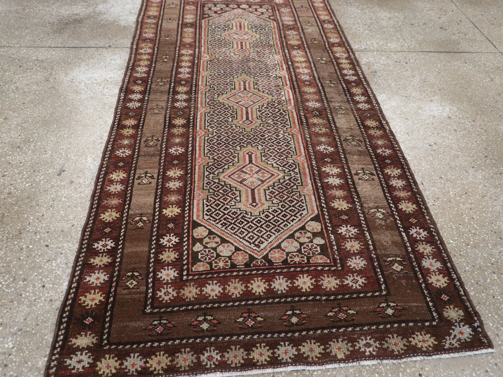 Antique Persian Kurdish Rug, No.21454 - Staging