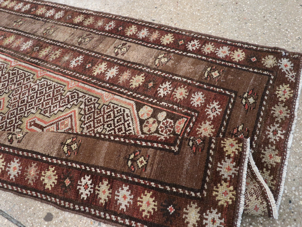Antique Persian Kurdish Rug, No.21454 - Staging