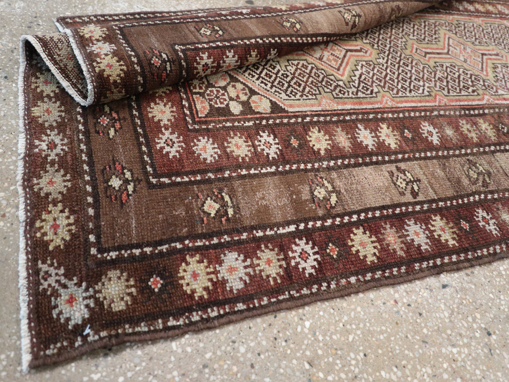 Antique Persian Kurdish Rug, No.21454 - Staging