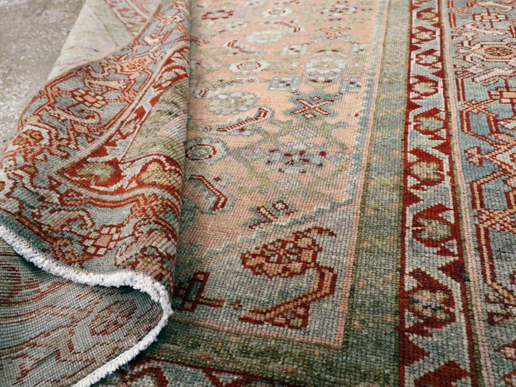 Antique Persian Malayer Throw Rug, No.21463 - Staging