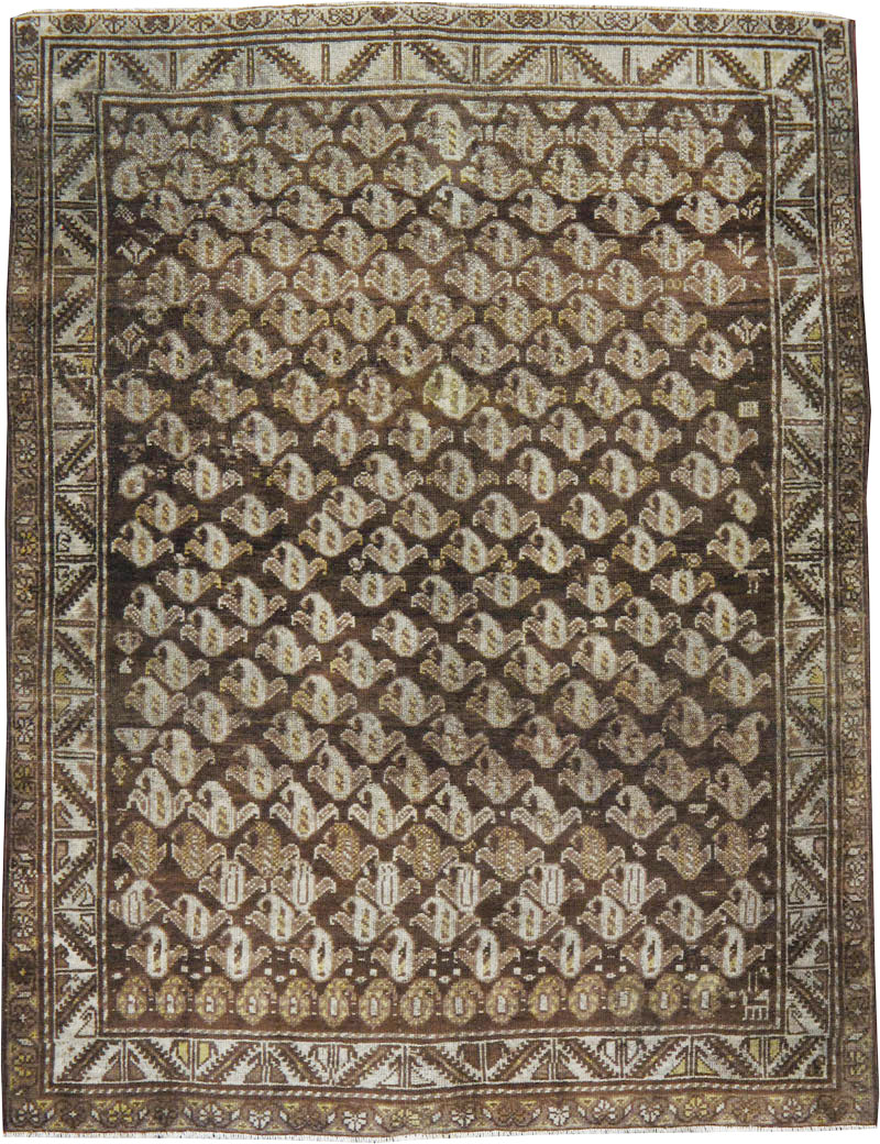 Antique Persian Kurdish Rug, No.21466 - Staging
