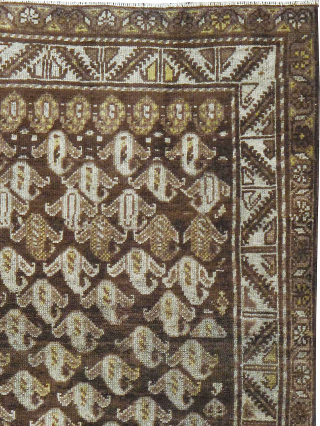 Antique Persian Kurdish Rug, No.21466 - Staging