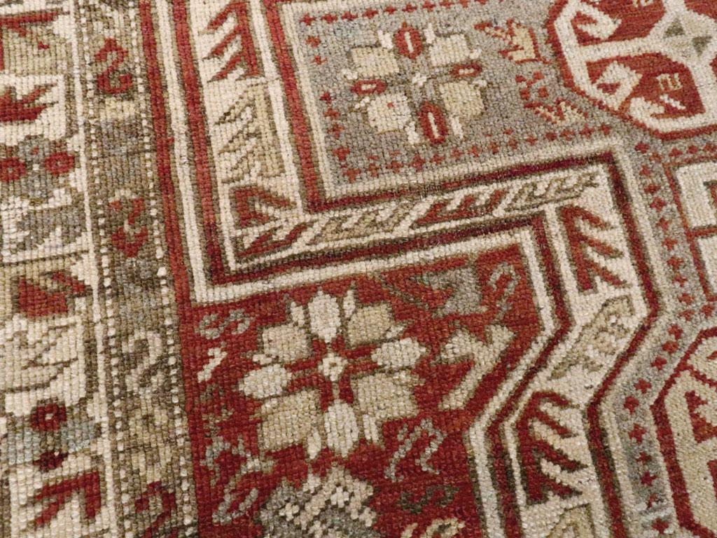 Antique Persian Kurdish Rug, No.21476 - Staging