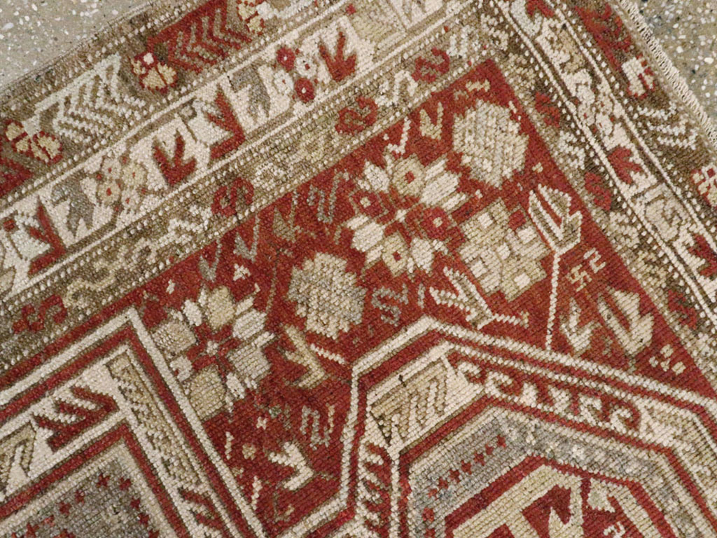 Antique Persian Kurdish Rug, No.21476 - Staging