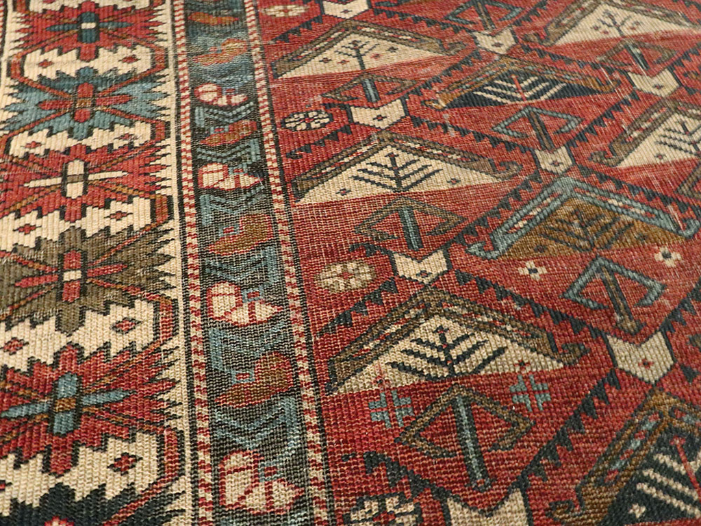 Antique Shirvan Rug, No.21480 - Staging
