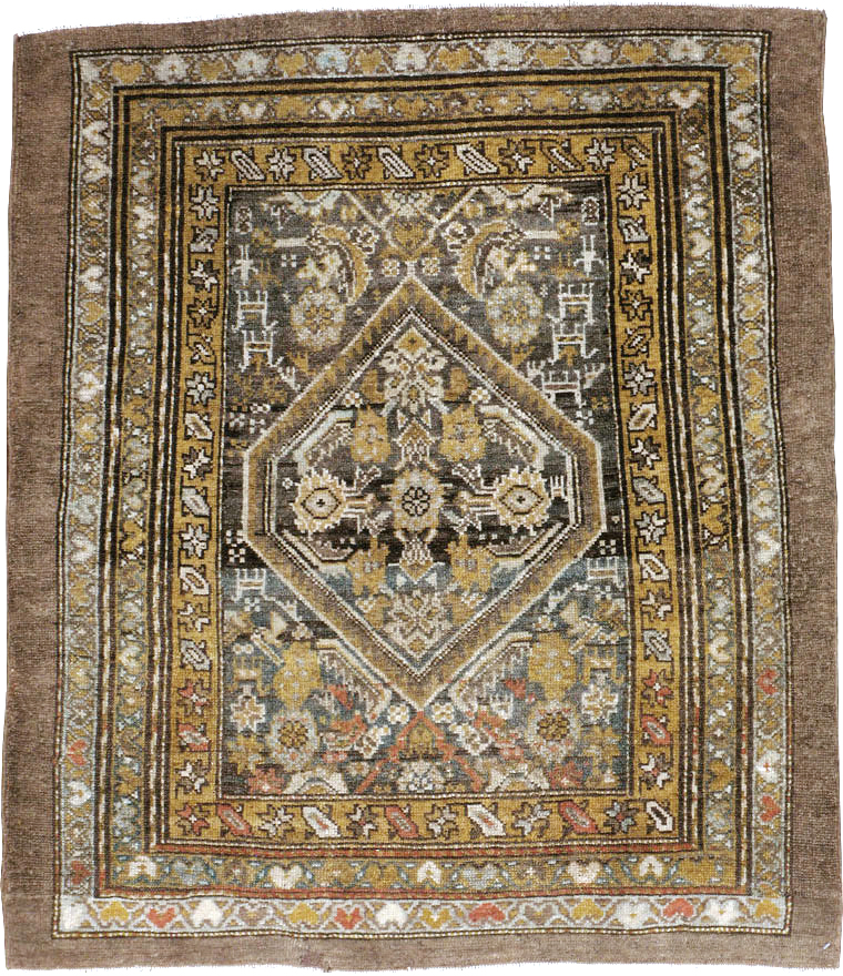 Antique Persian Kurdish Rug, No.21516 - Staging