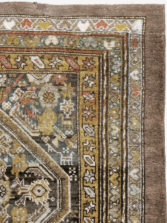 Antique Persian Kurdish Rug, No.21516 - Staging