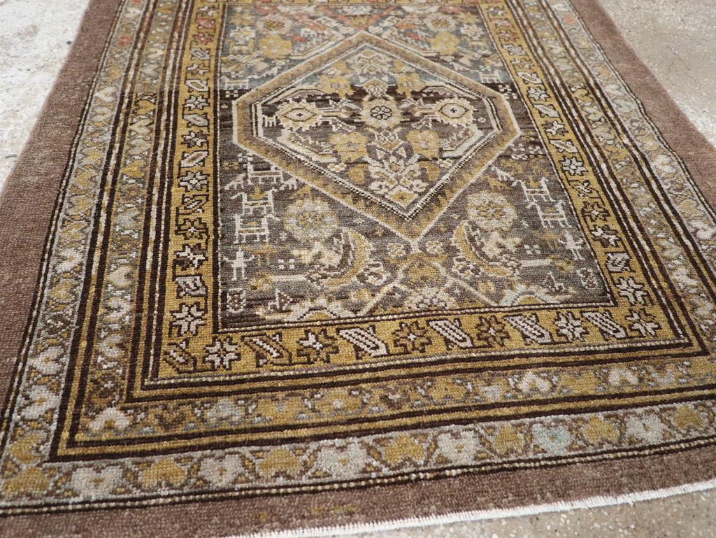Antique Persian Kurdish Rug, No.21516 - Staging
