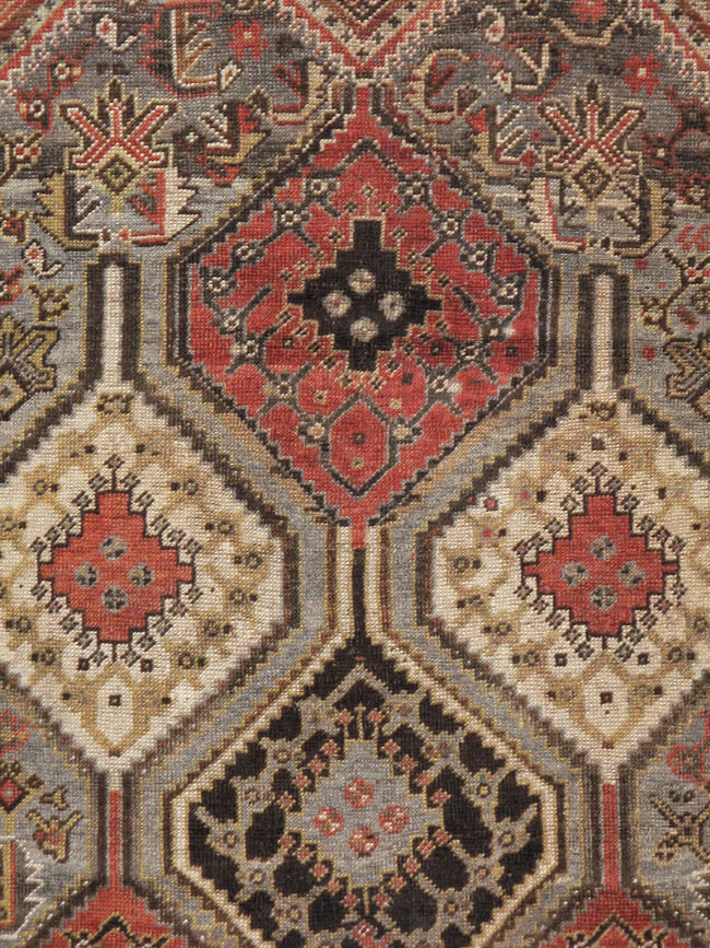 Antique Persian Afshar Rug, No.21517 - Staging