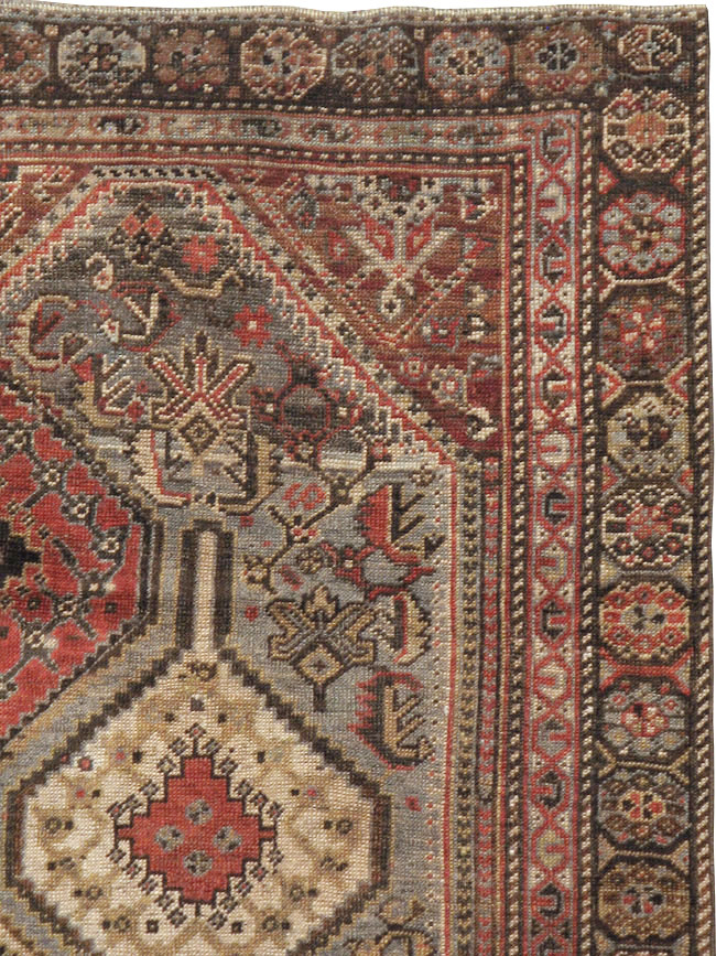 Antique Persian Afshar Rug, No.21517 - Staging