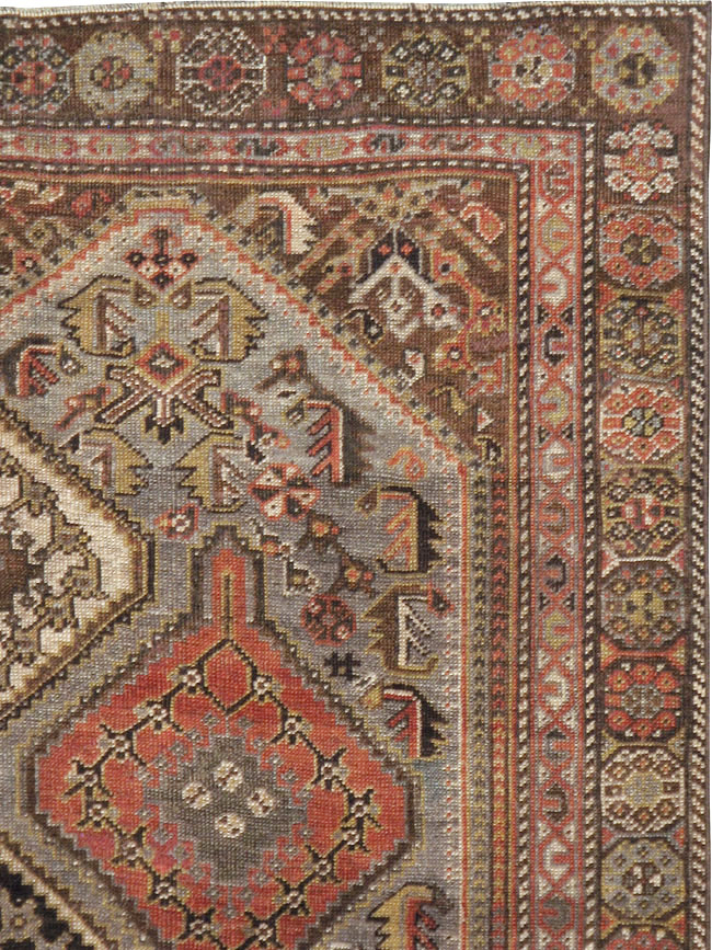Antique Persian Afshar Rug, No.21517 - Staging
