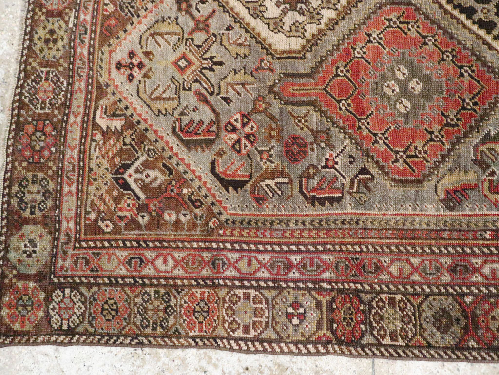 Antique Persian Afshar Rug, No.21517 - Staging