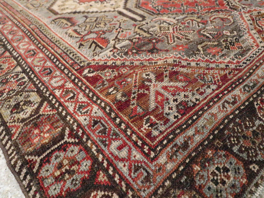 Antique Persian Afshar Rug, No.21517 - Staging