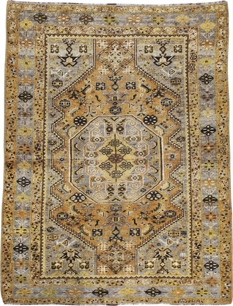 Vintage Persian Afshar Rug, No.21522 - Staging
