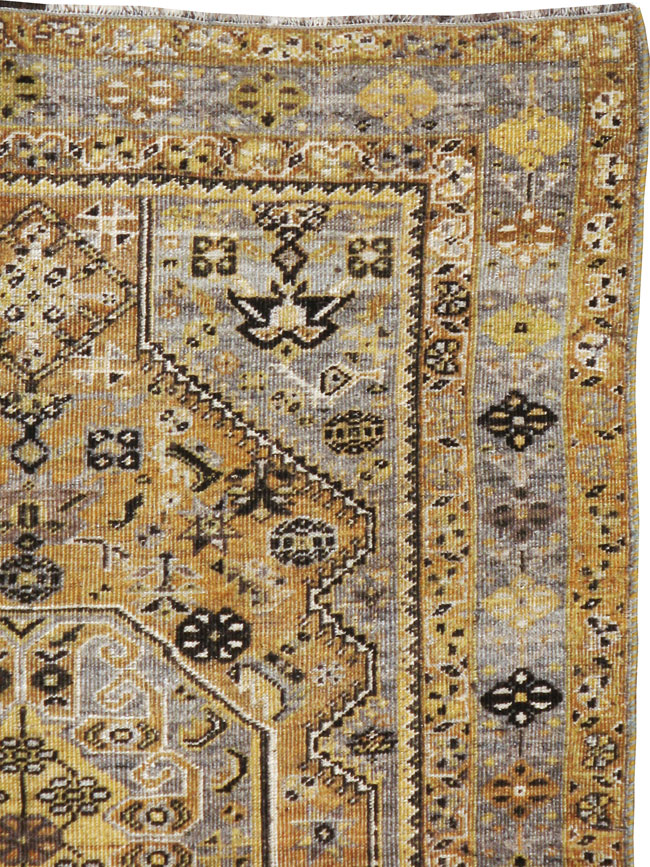 Vintage Persian Afshar Rug, No.21522 - Staging