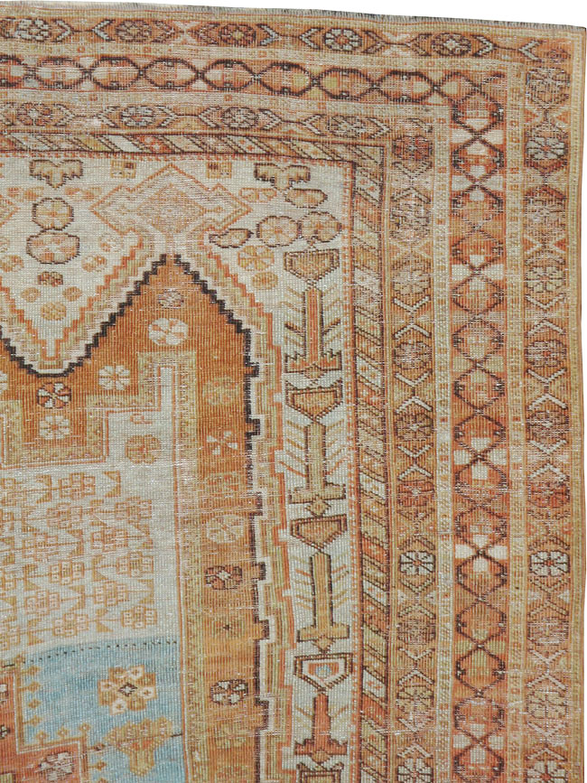 Antique Persian Afshar Rug, No.21524 - Staging