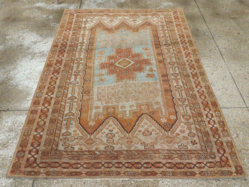 Antique Persian Afshar Rug, No.21524 - Staging