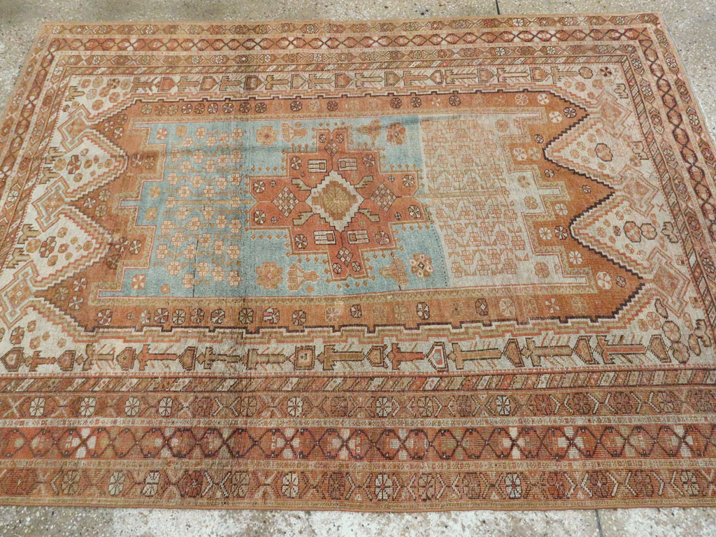Antique Persian Afshar Rug, No.21524 - Staging