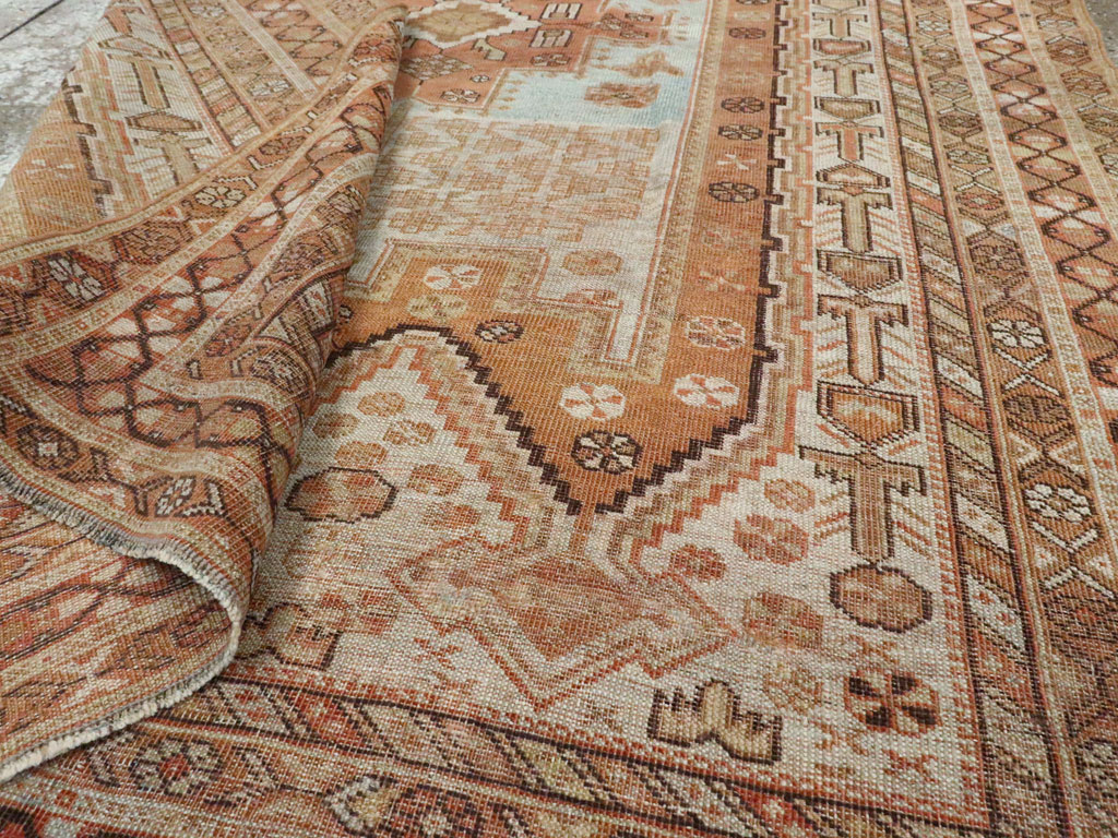 Antique Persian Afshar Rug, No.21524 - Staging